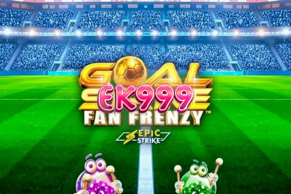 Goal Strike Fan Frenzy স্লট গেমের স্টেডিয়াম থিম এবং ফুটবল প্রতীক